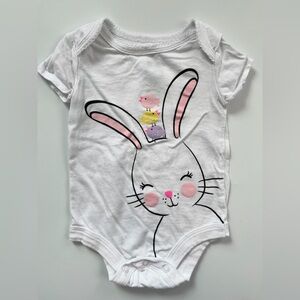 George White and Pink Bunny Bodysuit